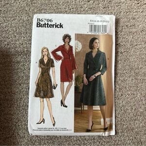 2019 Butterick Sewing Pattern - Misse’s Dresses- B6706 - Sizes 14-22